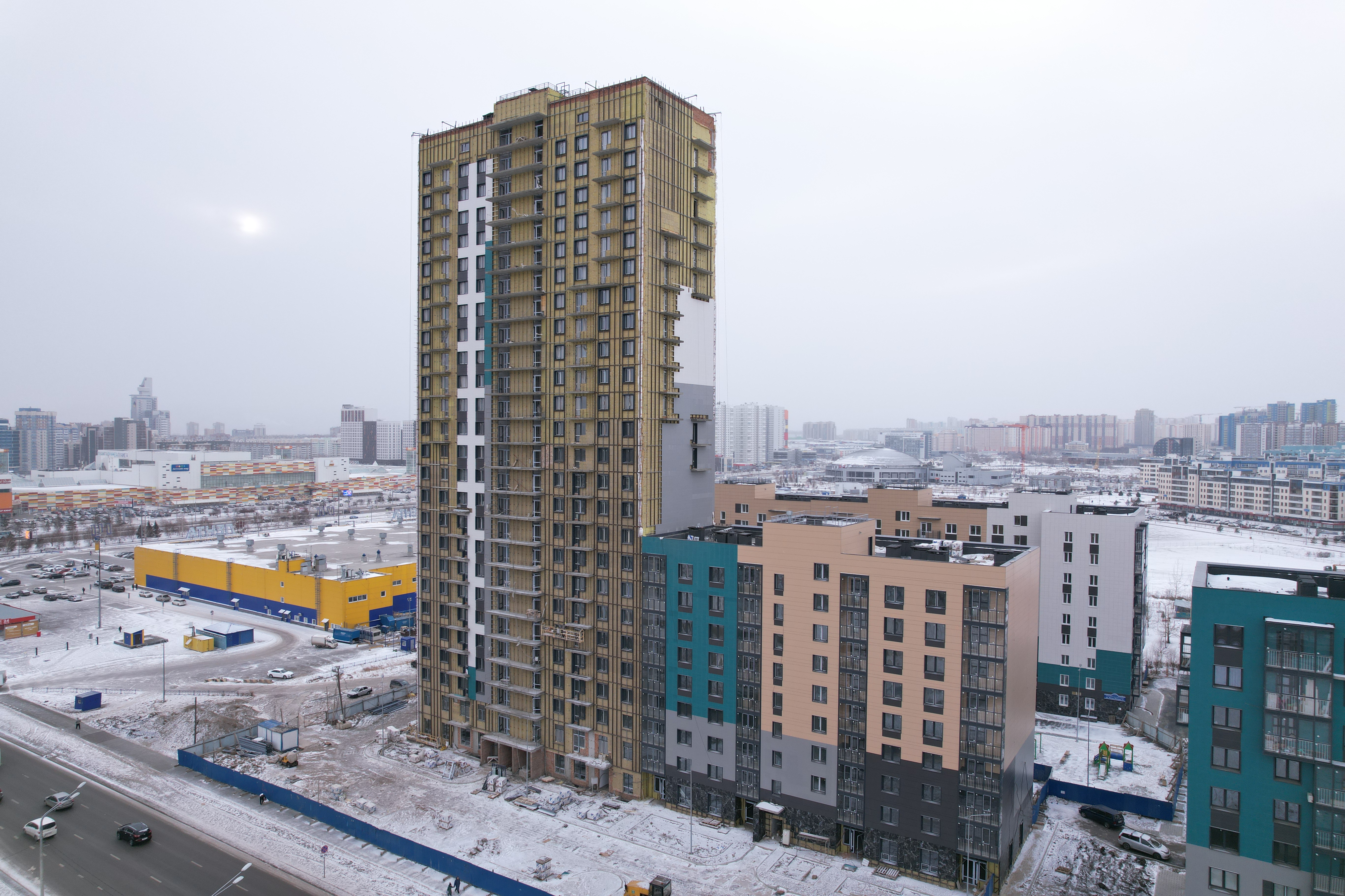 Ход Строительства ЖК ПРЕОБРАЖЕНСКИЙ Дом №22.3 ЯНВАРЬ 2023