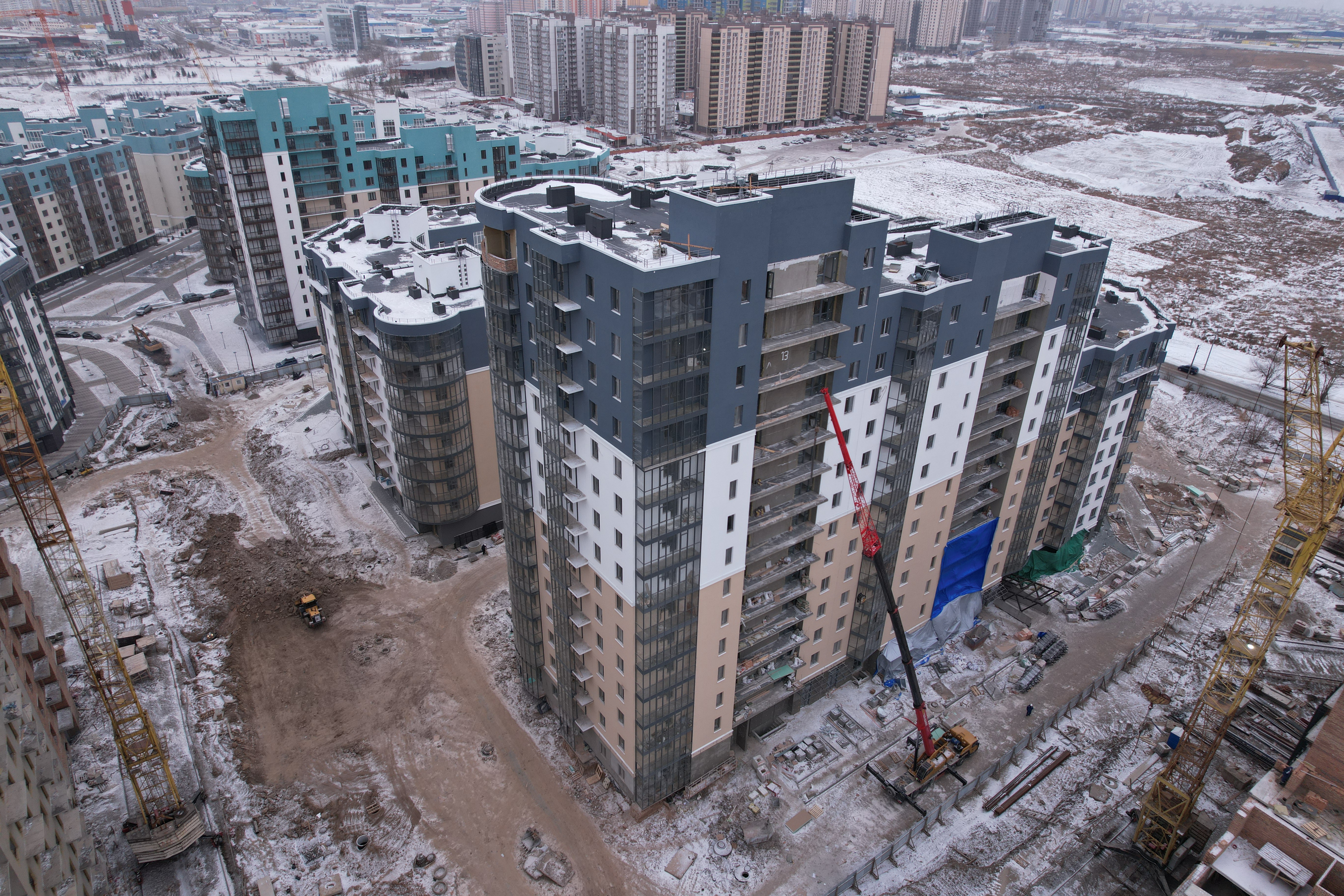 Ход Строительства ЖК ПРЕОБРАЖЕНСКИЙ Дом №5 ЯНВАРЬ 2023