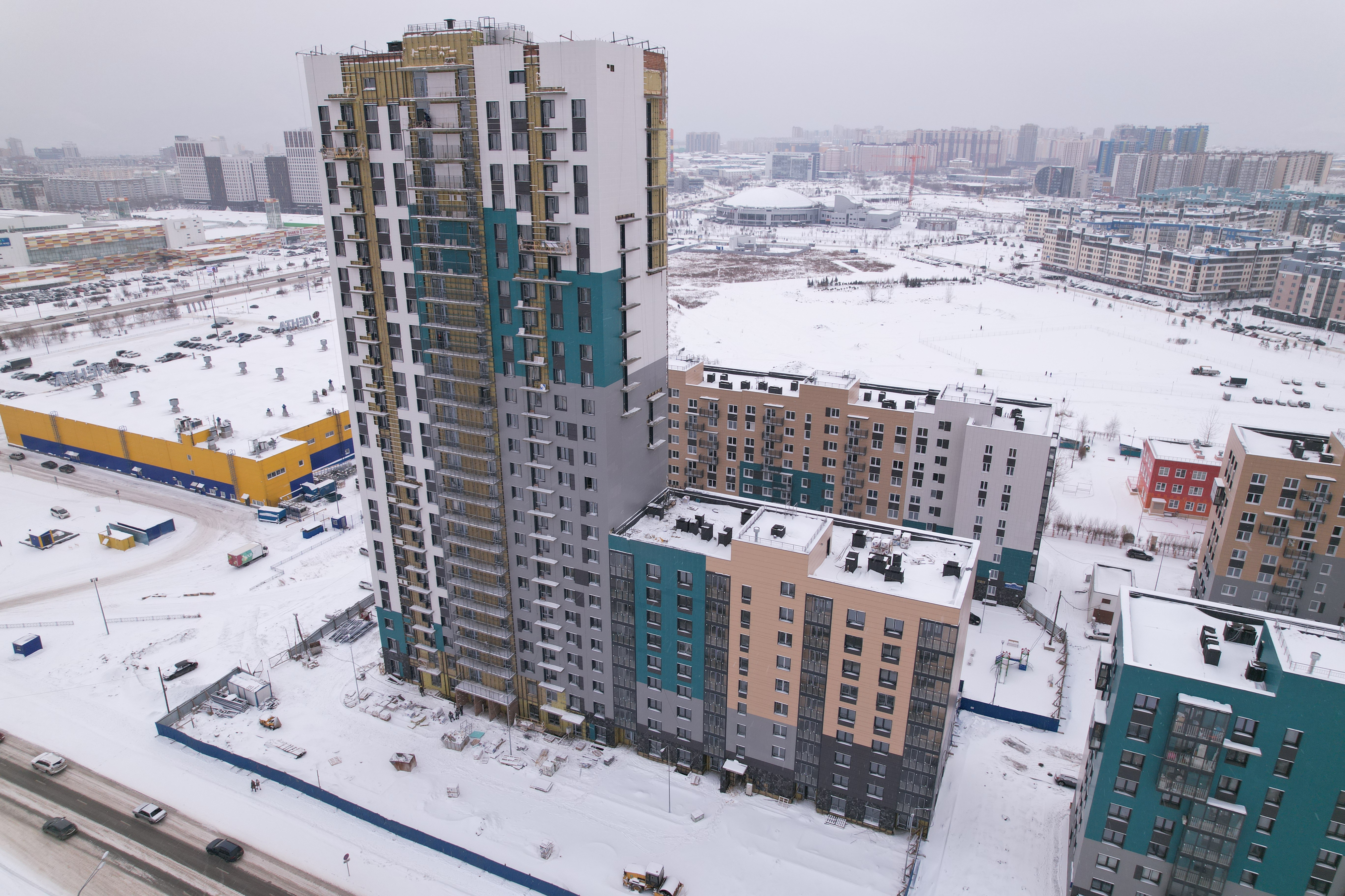 Ход Строительства ЖК ПРЕОБРАЖЕНСКИЙ Дом №22.3 ФЕВРАЛЬ 2023