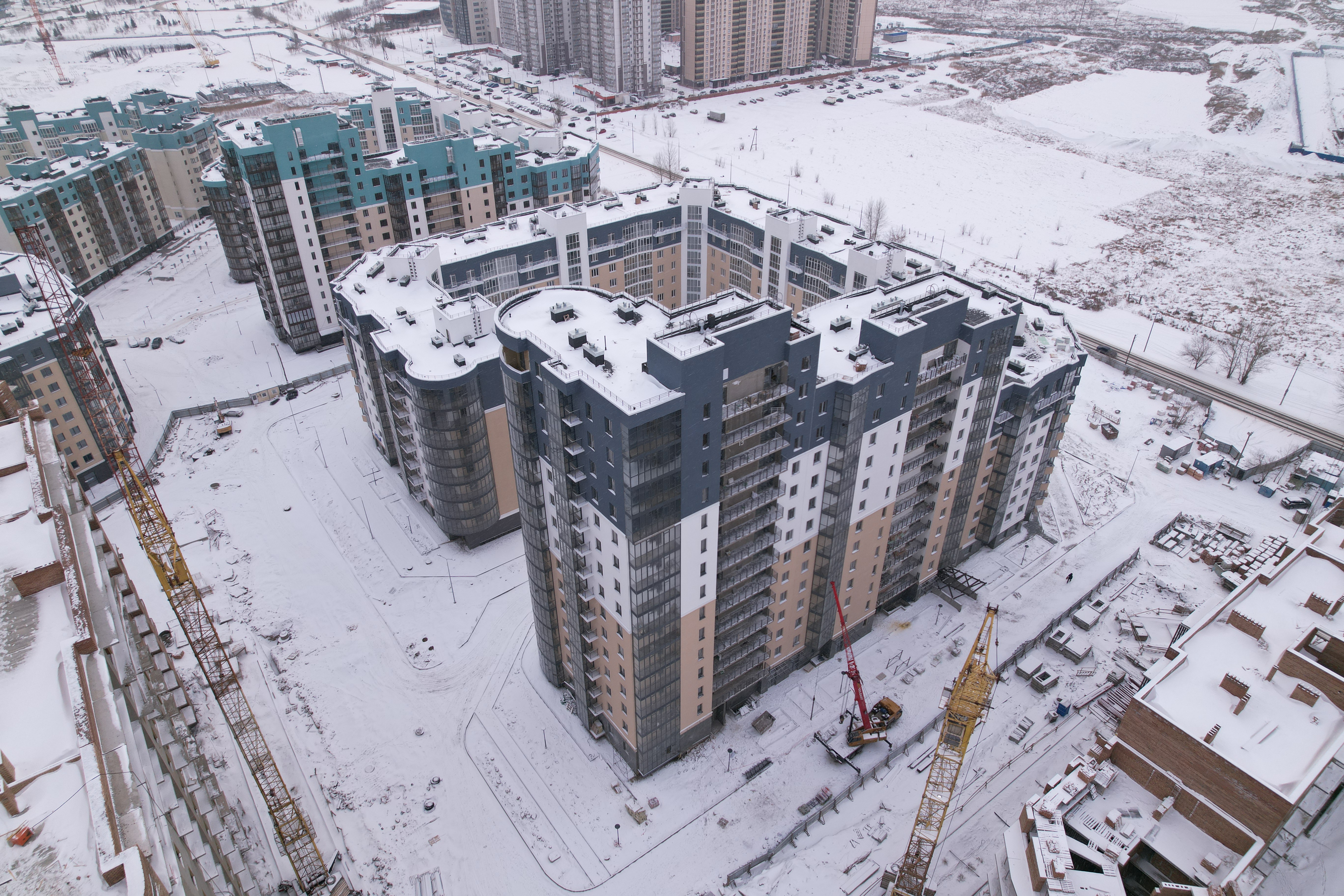 Ход Строительства ЖК ПРЕОБРАЖЕНСКИЙ Дом №5 ФЕВРАЛЬ 2023